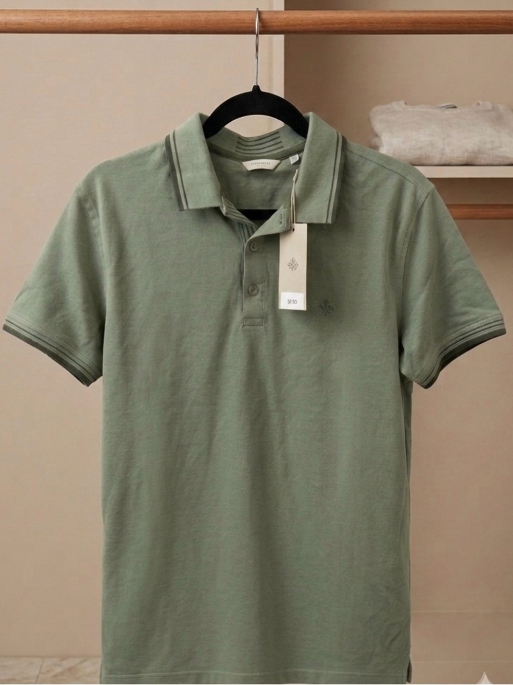 Dudalina Luxury Polo Shirt | 100% Cotton | Size M | Green | Made in Brazil